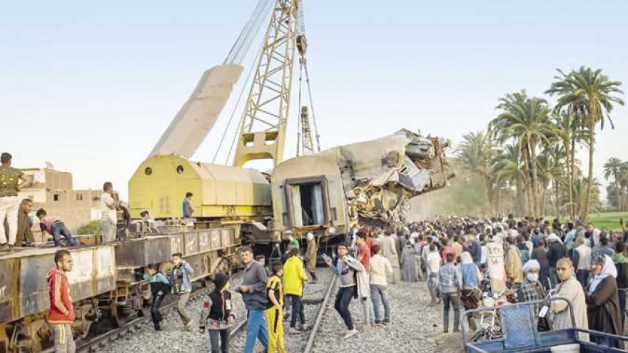 Ai Cập công bố kết quả điều tra nguyên nhân vụ tai nạn tàu hỏa thảm khốc ở Sohag