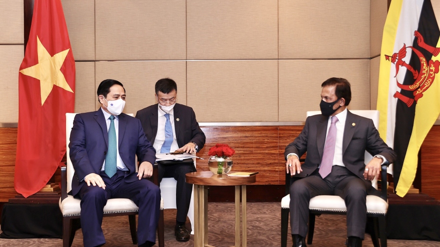 Thủ tướng Phạm Minh Chính hội kiến Quốc vương Brunei