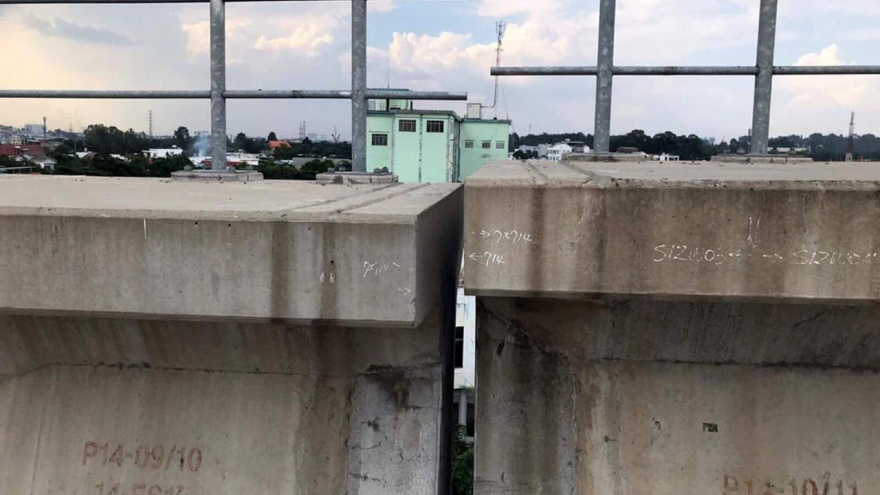 Lại phát hiện thêm các gối dầm metro 1 bị dịch chuyển