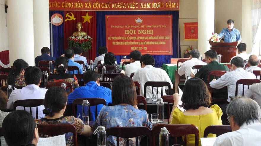 Kon Tum thống nhất 8 ứng cử viên đại biểu Quốc hội, 85 ứng cử viên HĐND tỉnh