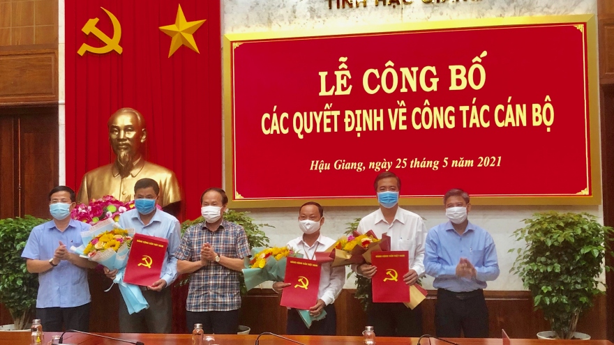 Hậu Giang điều động, bổ nhiệm 3 nhân sự mới
