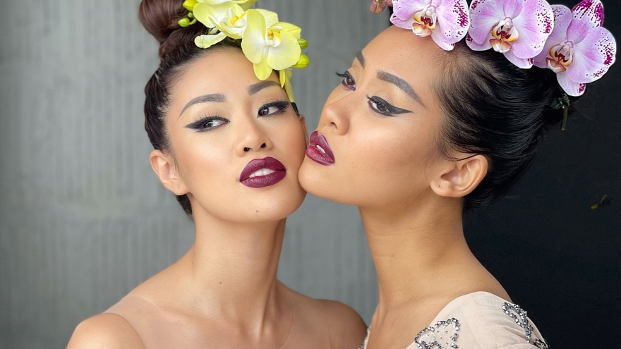 Hoa hậu Khánh Vân đọ dáng cùng Hoa hậu Malaysia, nhan sắc có bị lép vế?