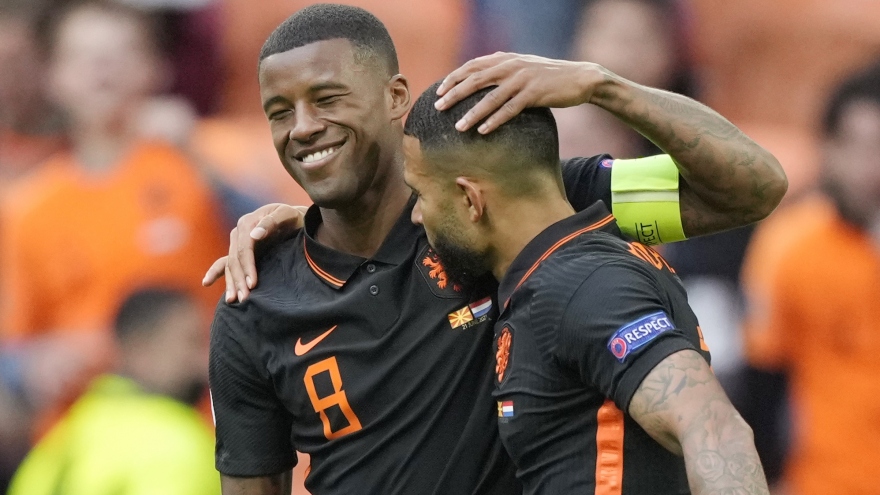 Depay và Wijnaldum rực sáng, Hà Lan "đè bẹp" Bắc Macedonia
