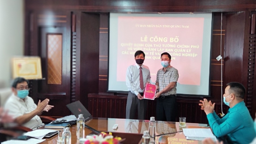 Thành lập Ban Quản lý các Khu kinh tế, Khu công nghiệp tỉnh Quảng Nam