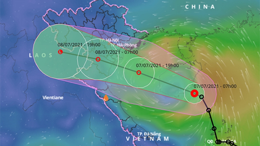 Áp thấp nhiệt đới sẽ ảnh hưởng trực tiếp đến Đồng Bằng Bắc Bộ và Bắc Trung Bộ