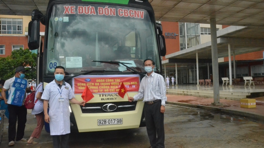 35 y bác sĩ tỉnh Quảng Nam tiếp tục lên đường hỗ trợ TP.HCM chống dịch