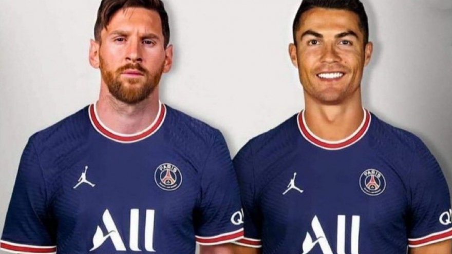 Đội hình “siêu khủng” của PSG khi sở hữu Messi và Ronaldo