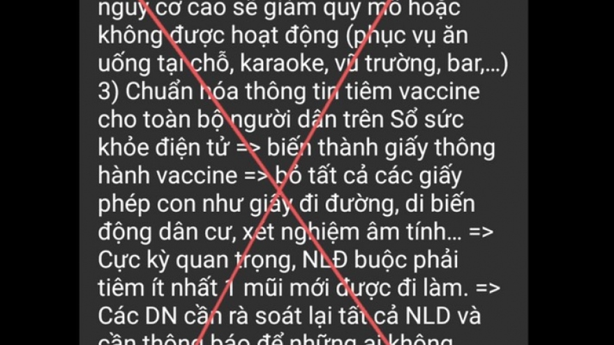 Thông tin lan truyền trên mạng về cuộc họp chiều 9/9 của Hà Nội là giả