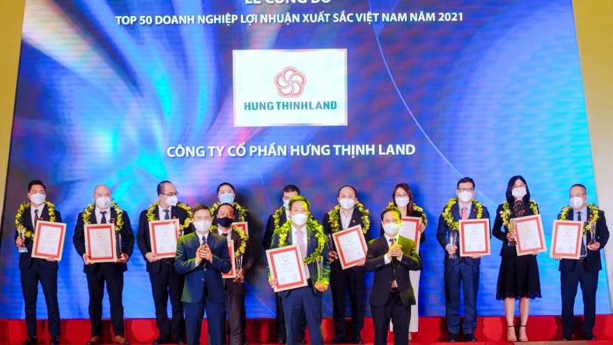 Hưng Thịnh Land được vinh danh Top 50 doanh nghiệp lợi nhuận xuất sắc năm 2021