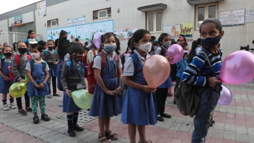 Ấn Độ mở lại toàn bộ các cấp học tại 22 bang và vùng lãnh thổ liên bang