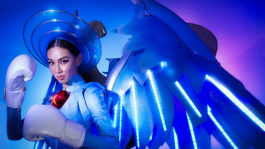 Trang phục dân tộc của Thùy Tiên tại Miss Grand International 2021 chính thức lộ diện