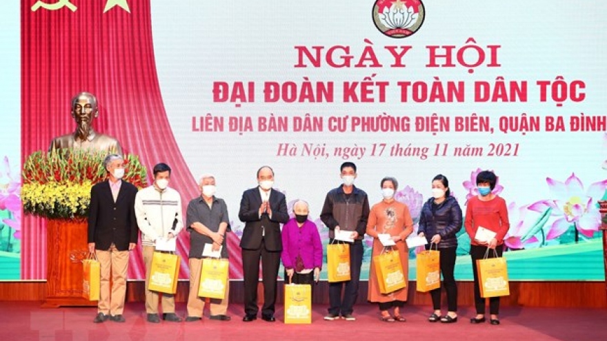 Lần thứ 12, Chủ tịch nước dự Ngày hội đại đoàn kết với bà con trong phường