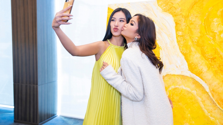 Hoa hậu H’Hen Niê hội ngộ Kim Duyên tại World Expo Dubai