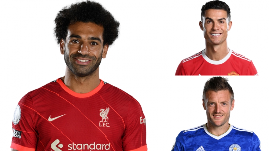 Cuộc đua “Vua phá lưới” Ngoại hạng Anh 2021/2022: Salah bỏ xa Ronaldo