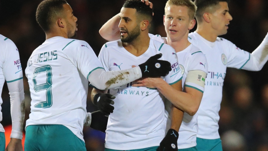 Man City thắng dễ, Tottenham thua sốc ở vòng 5 FA Cup