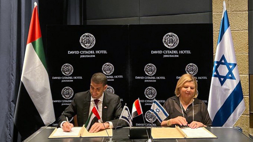 Israel và UAE hoàn tất thỏa thuận thương mại tự do
