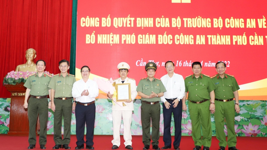 Trưởng Công an quận Cái Răng được bổ nhiệm Phó Giám đốc Công an Cần Thơ