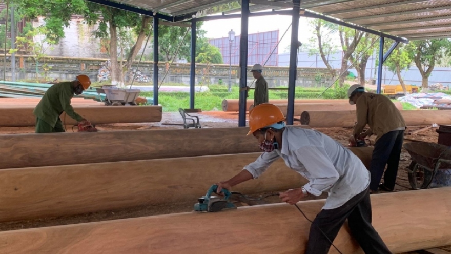 Thừa Thiên Huế trùng tu Điện Thái Hòa bảo đảm yếu tố gốc của di tích