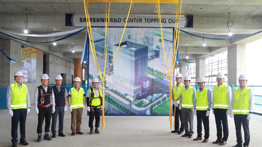 Samsung Việt Nam hoàn thành xây dựng phần thô Trung tâm Nghiên cứu và Phát triển mới