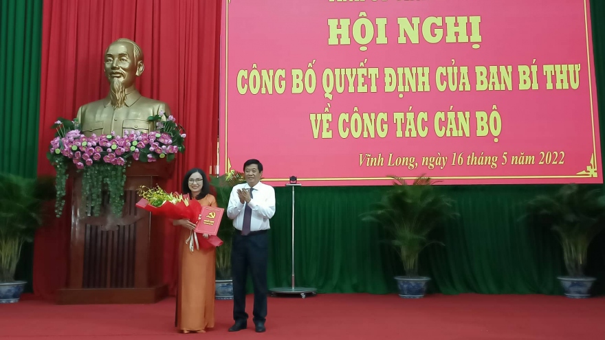Ban Bí thư chỉ định thêm 1 ủy viên tham gia Ban Chấp hành Đảng bộ tỉnh Vĩnh Long