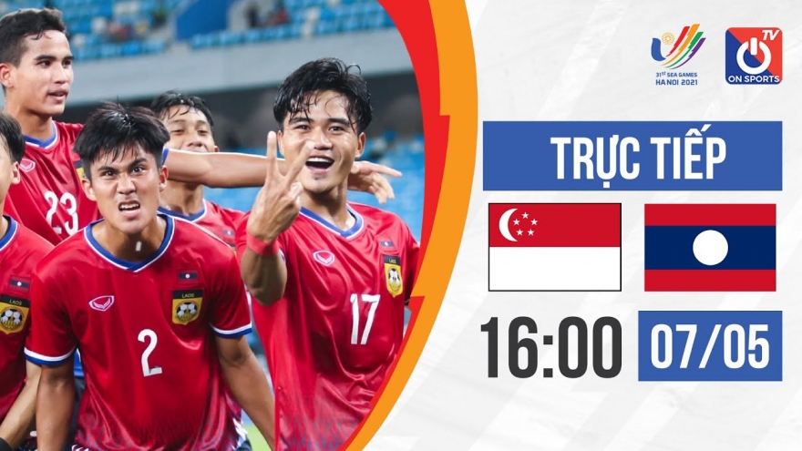 U23 Lào đánh rơi chiến thắng trước U23 Singapore