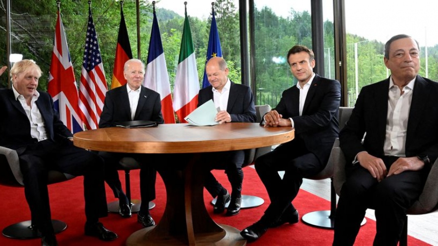 G7 ra tuyên bố chung kêu gọi Trung Quốc hối thúc Nga rút quân khỏi Ukraine