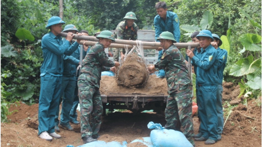 Sơn La hủy nổ quả bom nặng khoảng 340 kg tồn đọng sau chiến tranh