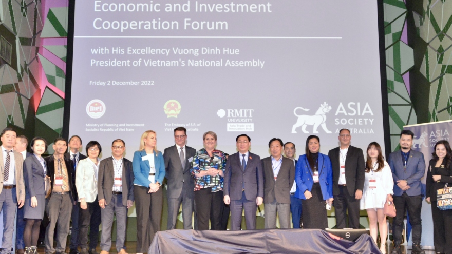 Chủ  tịch Quốc hội Vương Đình Huệ dự Diễn đàn hợp tác kinh tế Việt Nam-Australia