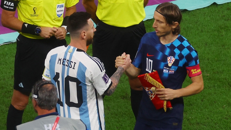 Modric chúc Messi cùng Argentina vô địch World Cup 2022