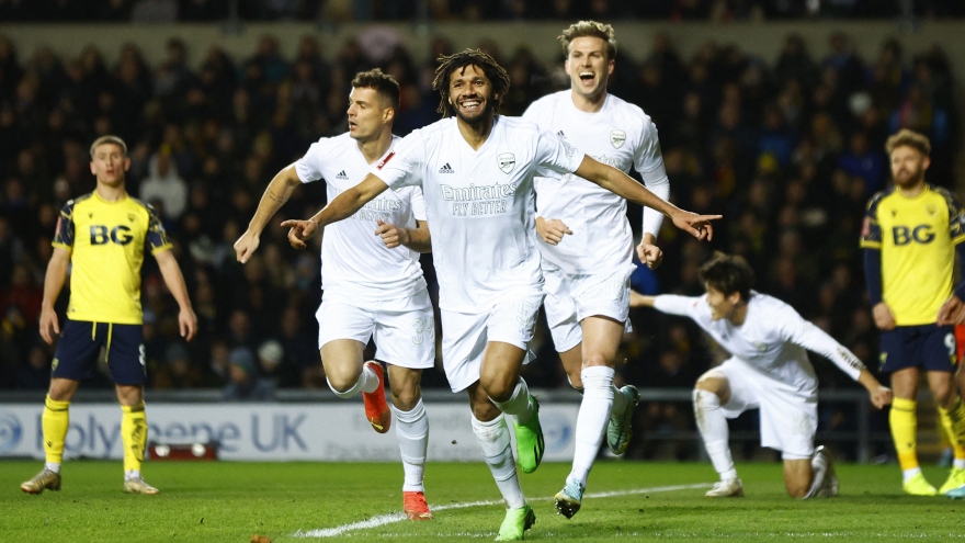 Thắng đậm Oxford, Arsenal vào vòng 4 FA Cup gặp Man City