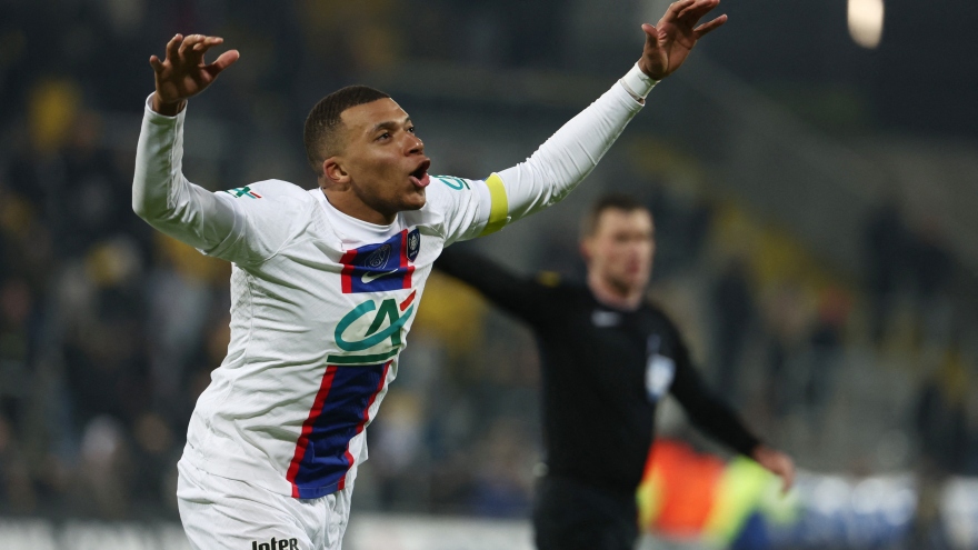 PSG đại thắng, Mbappe đi vào lịch sử trong ngày Messi vắng mặt