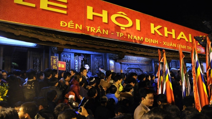Lễ hội khai ấn Đền Trần Nam Định được tổ chức trở lại