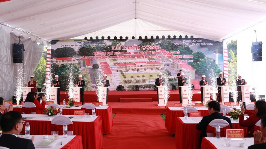 EVN tài trợ 50 tỷ xây Trường dân tộc nội trú liên cấp Na Hang, Tuyên Quang