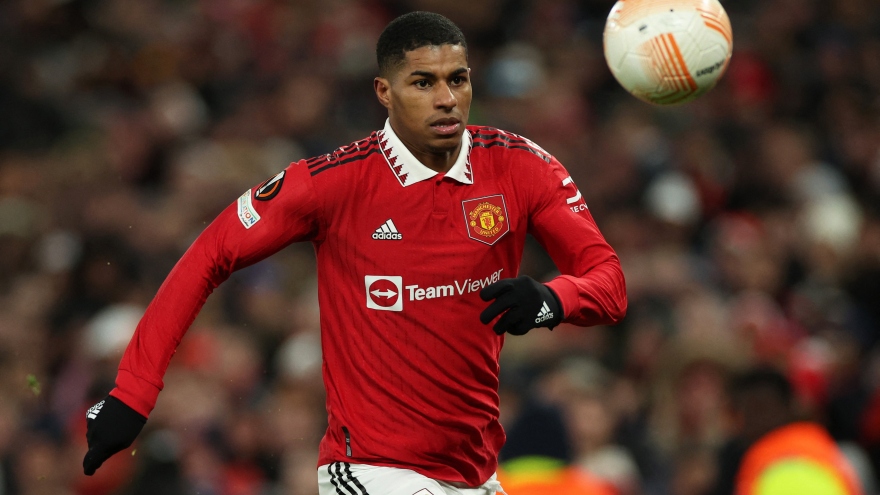 Rashford ghi bàn ở cúp châu Âu cho MU ngang Ronaldo