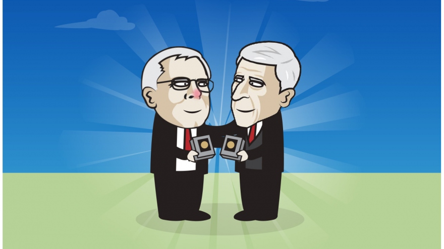 Biếm họa 24h: Sir Alex Ferguson gặp "Giáo sư" Wenger ở Đại sảnh danh vọng