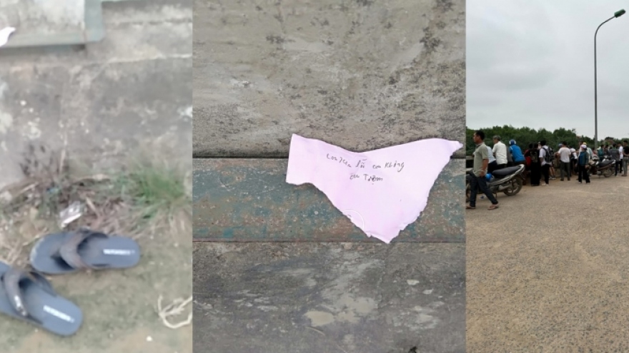 Học sinh lớp 9 nghi nhảy cầu, để lại mảnh giấy ghi “con xin lỗi, con không ăn trộm”