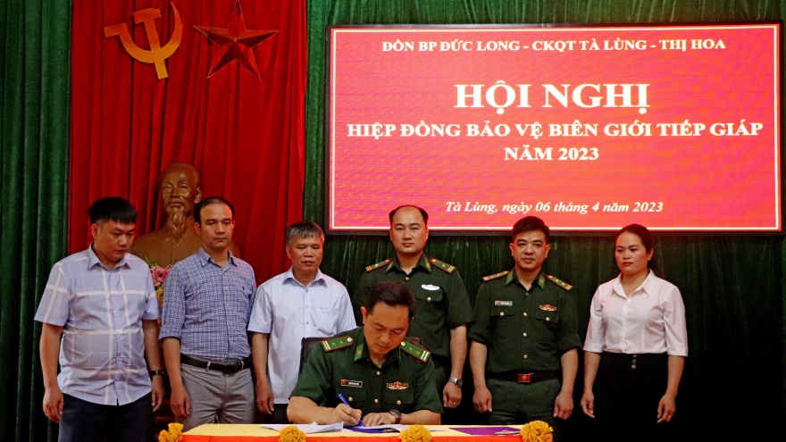 Biên phòng Cao Bằng hiệp đồng bảo vệ biên giới tiếp giáp năm 2023