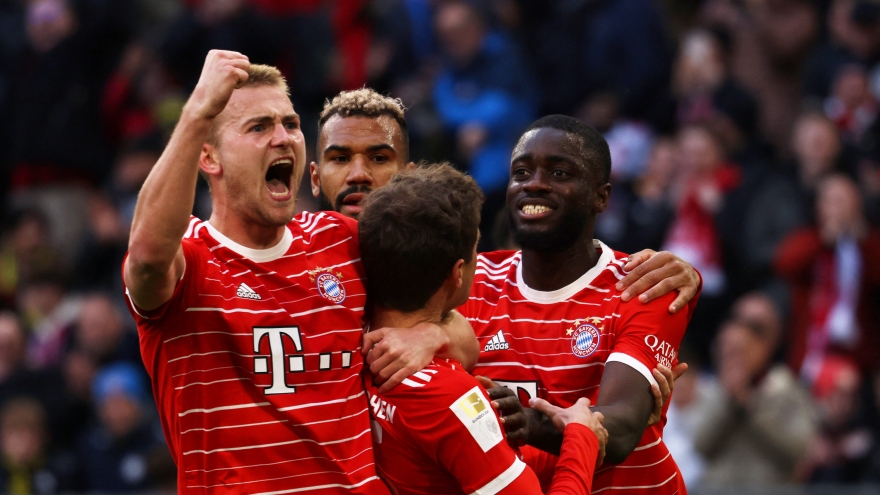 Bayern thắng thuyết phục Dortmund ngày ra mắt HLV Tuchel