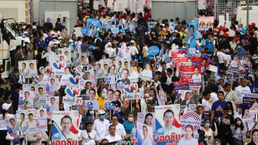 Thái Lan: 70 chính đảng đăng ký tổng cộng 6.679 ứng cử viên tranh cử