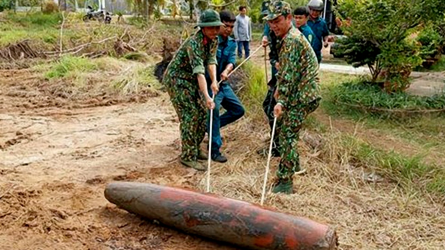 Phát hiện và xử lý an toàn quả bom 250kg