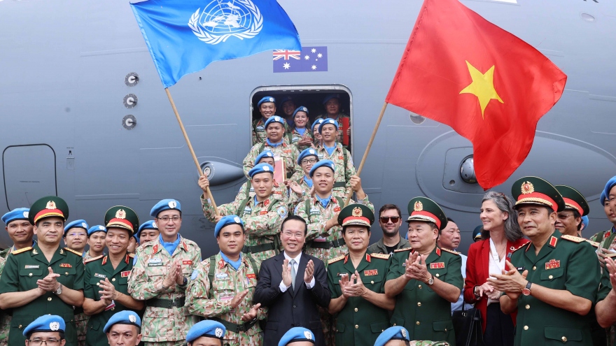 Chủ tịch nước tiễn lực lượng lên đường làm nhiệm vụ gìn giữ hòa bình Liên Hợp Quốc