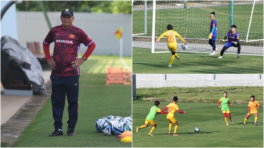 ĐT nữ Việt Nam gây bất ngờ khi luyện chiến thuật đá World Cup nữ 2023