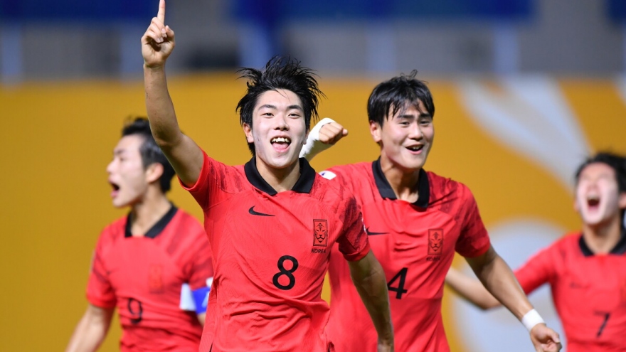 Hạ gục U17 Uzbekistan, U17 Hàn Quốc vào chung kết U17 châu Á 2023