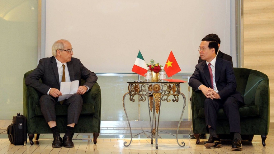 Chủ tịch nước Võ Văn Thưởng tiếp lãnh đạo các chính Đảng tại Italy