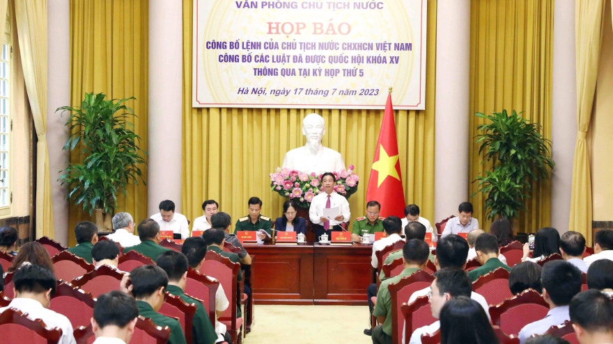 Công bố Lệnh của Chủ tịch nước về 8 luật vừa được Quốc hội thông qua