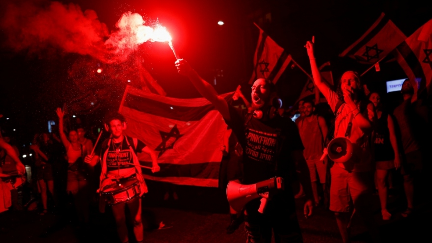 Hàng nghìn người Israel biểu tình phản đối kế hoạch cải cách tư pháp