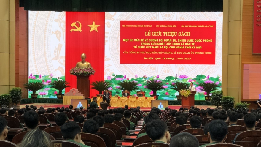 Ra mắt sách của Tổng Bí thư Nguyễn Phú Trọng về quân sự, quốc phòng