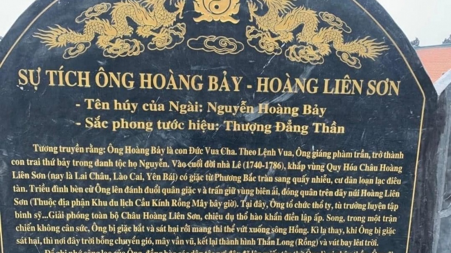 Doanh nghiệp đã dỡ bia đá ghi sự tích Quan Hoàng Bảy tại Cầu kính Rồng Mây