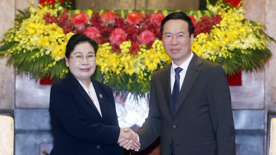 Chủ tịch nước Võ Văn Thưởng tiếp Chánh án Tòa án nhân dân tối cao Lào