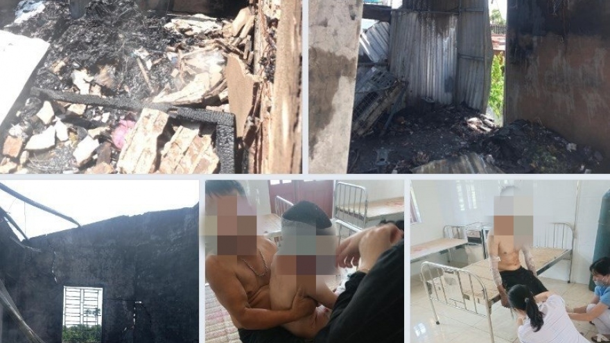 Cháy nhà sau tiếng nổ lớn, 2 người bị bỏng ở Hải Phòng